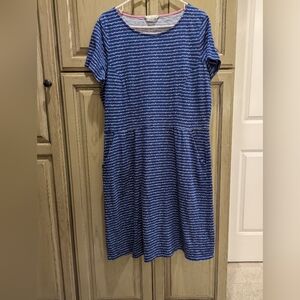 Boden Blue And White Dress Phoebe Dress 16